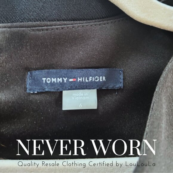 Tommy Hilfiger | Little Black Dress with Gold Button Detail | Never Worn |Size 6 - Picture 6 of 6